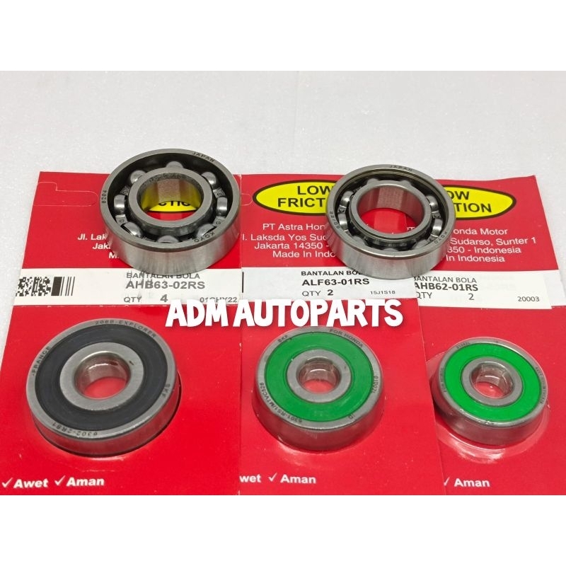 Jual Bearing Rasio Gear BOX Gardan 5PC KOJ Genio Beat New Beat Street ...