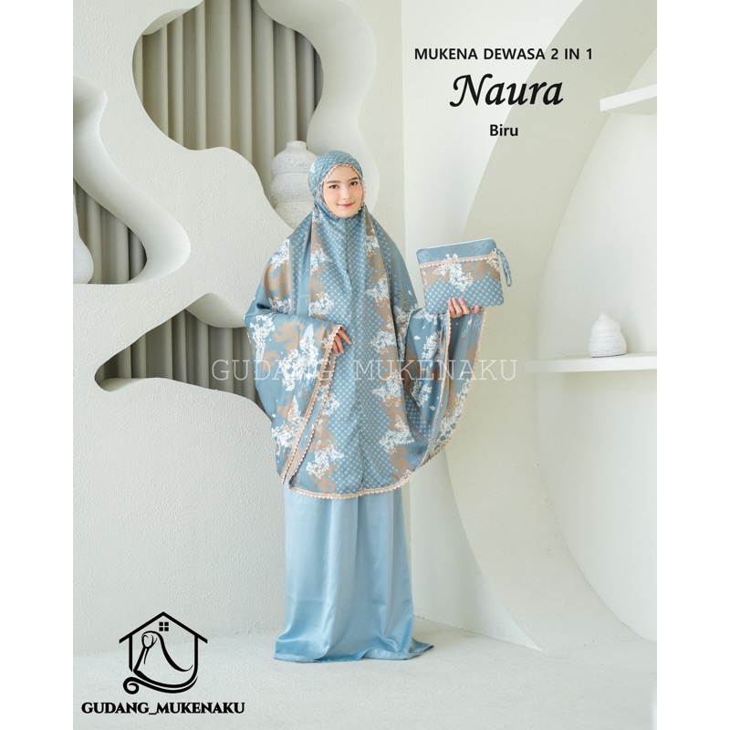 MUKENA DEWASA BAHAN SILKY PREMIUM TRAVEL 2IN1 RENDA GOLD IMPORT MEWAH CANTIK JUMBO BY GUDANG MUKENAKU (SILKY PRINTING PREMIUM)