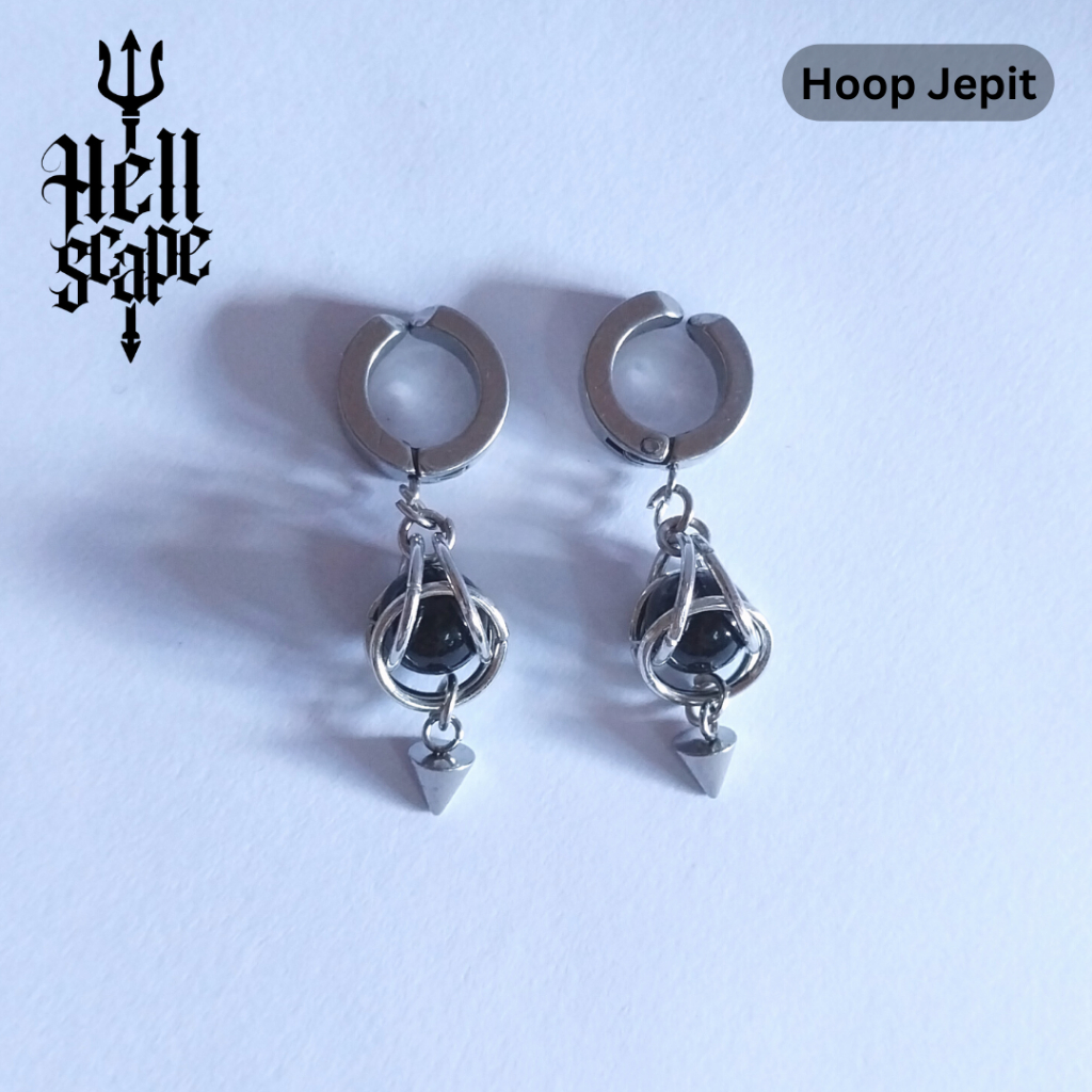 Jual Hellscape Dangle Spike Earring Anting Tindik Jepit Dan Tusuk Sepasang Aksesoris