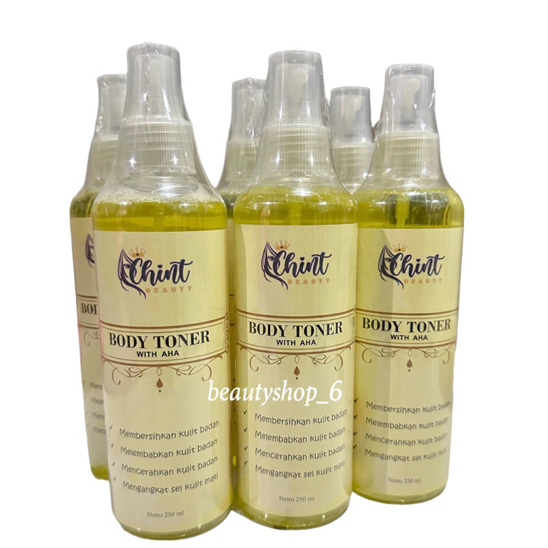 Jual Chint Beauty BODY TONER WITH AHA SUPER STRONG Kemasan 250 ml ...