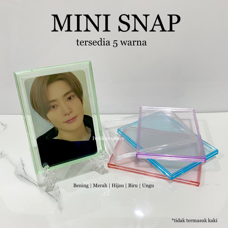 Jual Photocard Holder Acrylic Mini Snap Shopee Indonesia