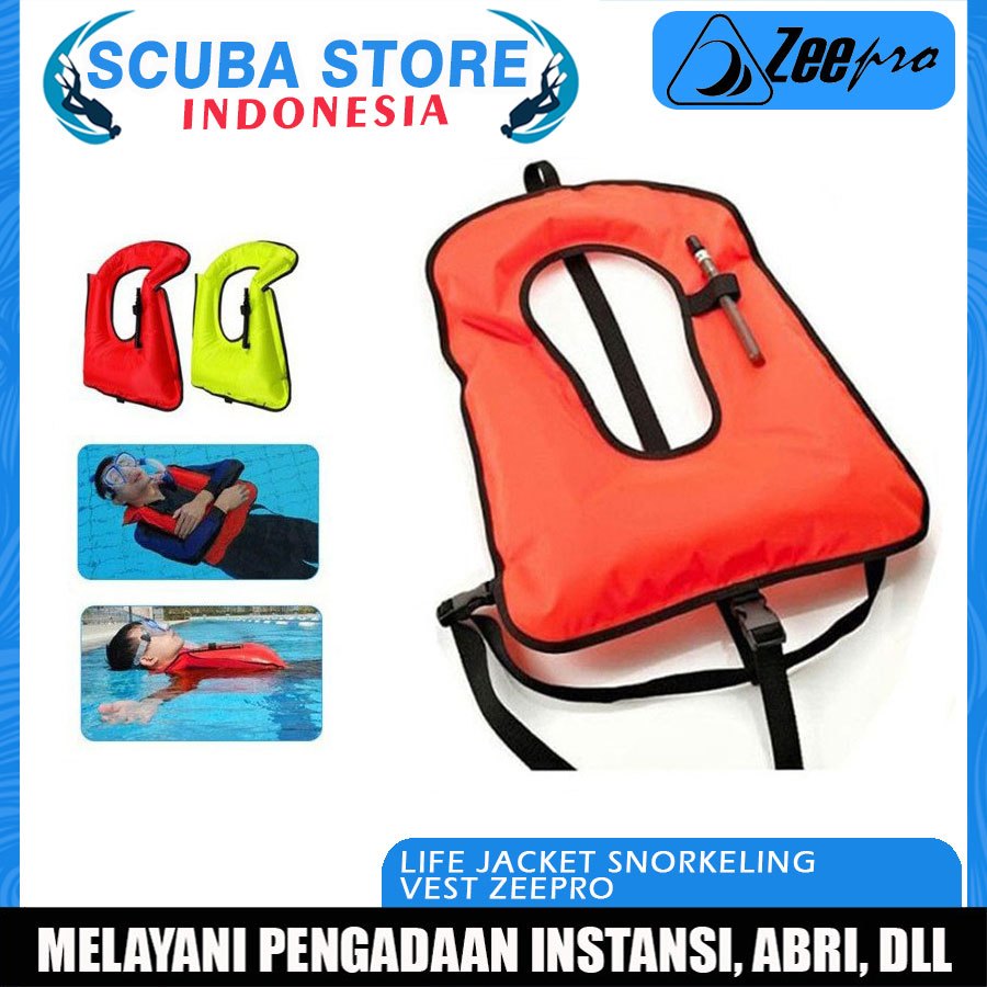 Jual Life Jacket Zeepro Vest Inflatable Floating Buoy Foldable ...