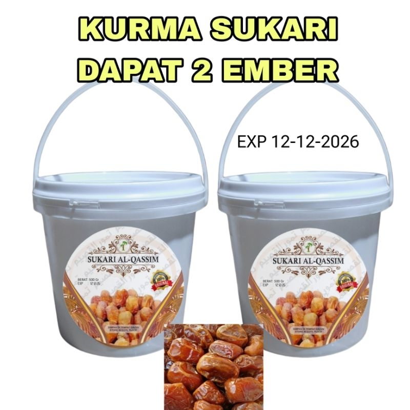 Kurma Sukari Al Qassim 500 Gram Timba