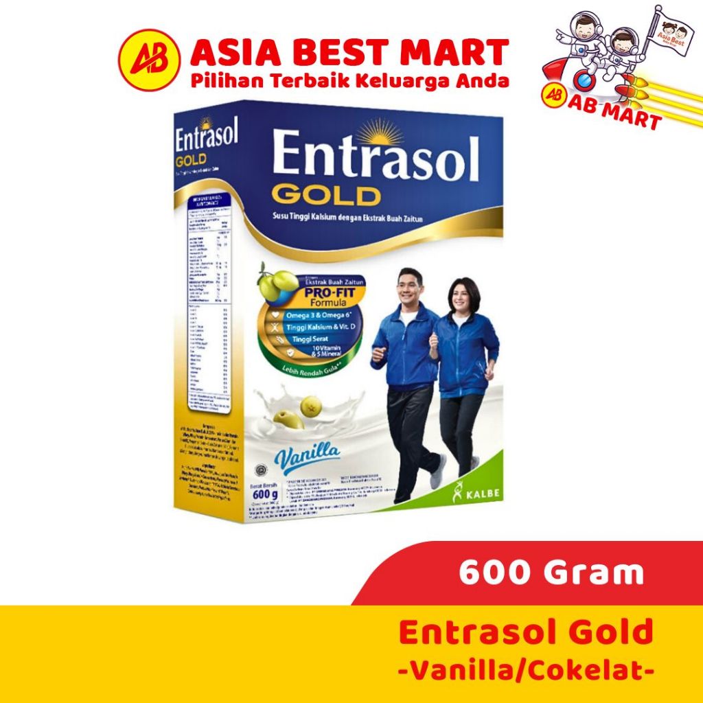Jual Entrasol Gold Vanila Coklat 600 Gr / Susu Bubuk Tulang Tinggi ...