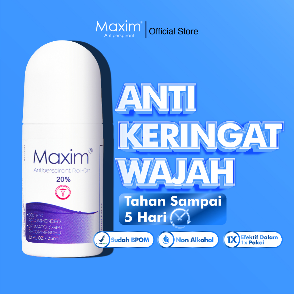 Jual Maxim Antiperspirant Roll On 20 35ml Deodoran Perawatan Tubuh dan