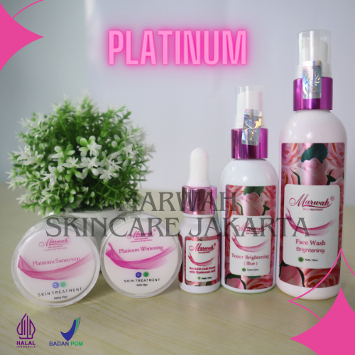 Jual Marwah Paket Platinum Solusi Untuk Wajah Normal Yang Sulit Cerah