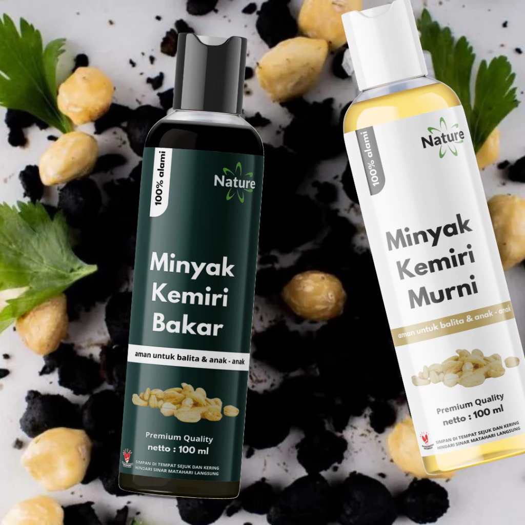 Minyak kemiri bakar original 100% penumbuh rambut