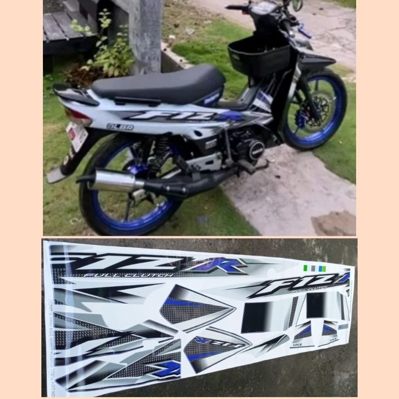 Jual Sticker Striping Motor Yamaha Fiz r 2004 full clutch Custom hitam ...