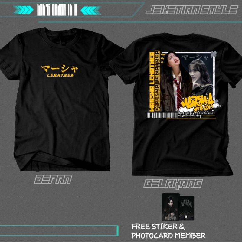 Jual kaos marsha jkt48 free pc random bahan katun | Shopee Indonesia