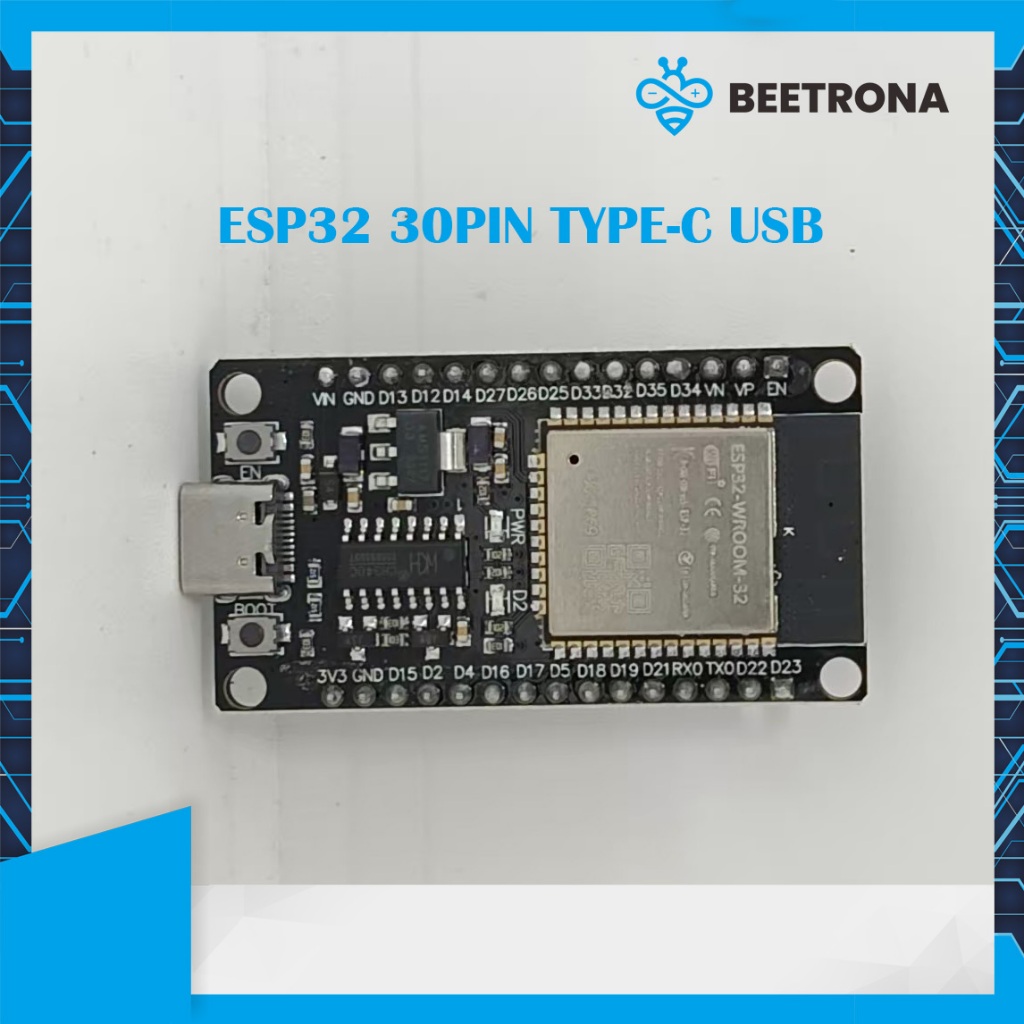 Jual ESP32 USB Type C 30PIN Wifi Bluetooth Development Board | Shopee ...