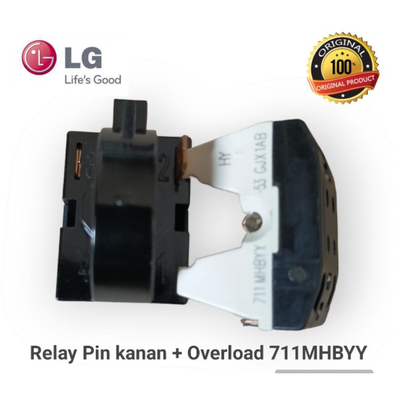 Jual RELAY - Rilay PTC OVERLOAD Kulkas 2 Pintu LG | Relay Pin kanan ...
