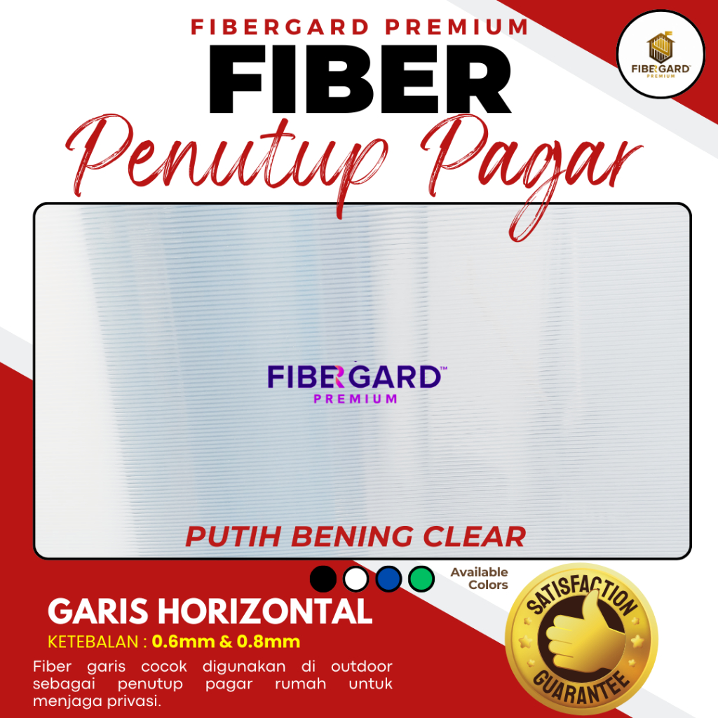 Jual [Per ½m] Fiber Penutup Pagar GARIS Per 50cm | Shopee Indonesia