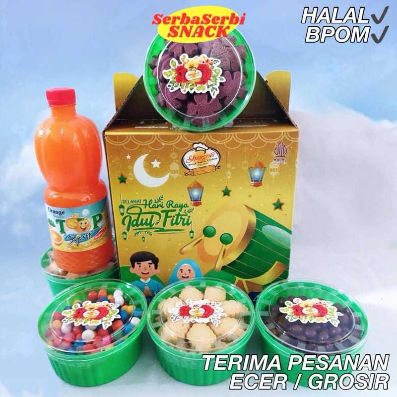 Jual Paket Kue Lebaran Parcel Shang Rila 6 Kue Toples Segi Empat ...