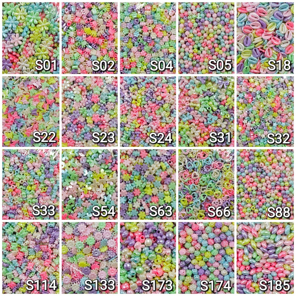 Jual Mote AB Bening Isi/Manik Akrilik Isi Susu @450 gram Manik Mote Ac ...
