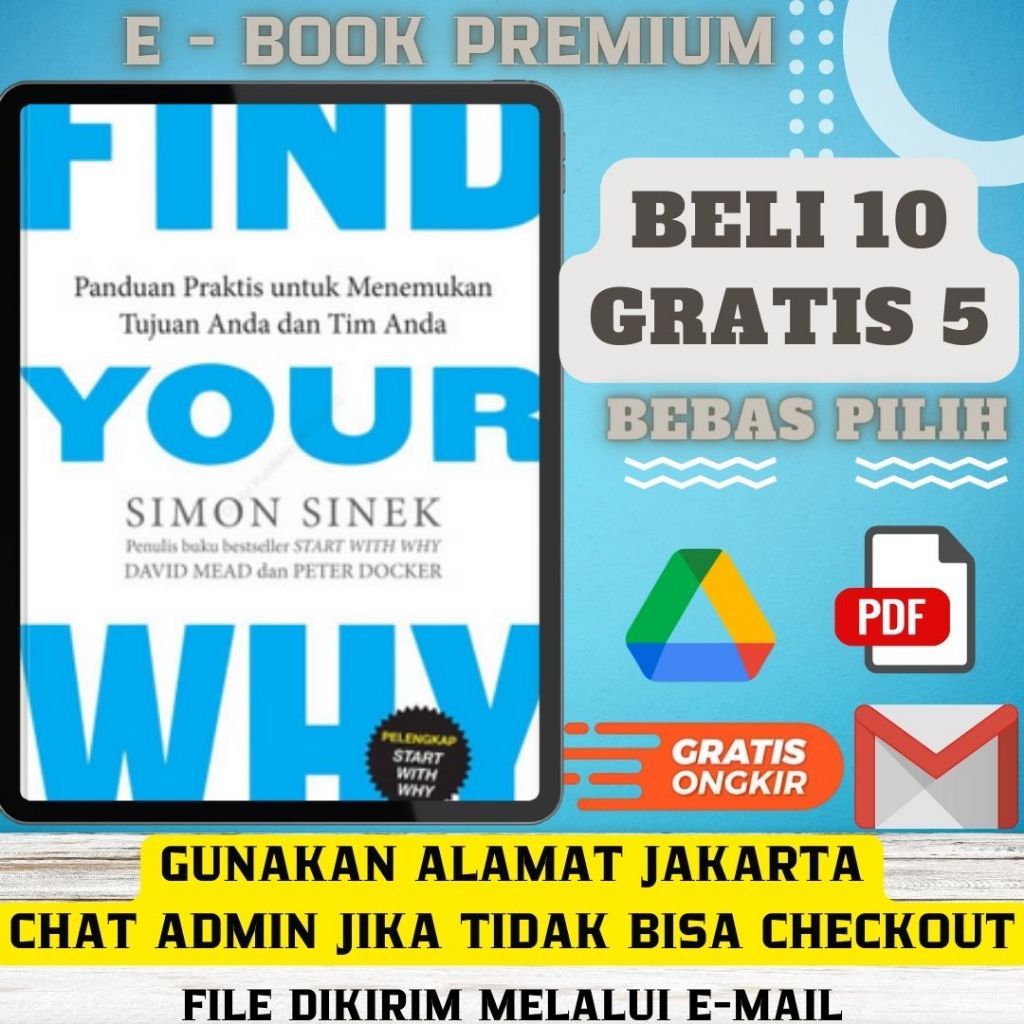 Jual Find Your Why Panfuan Praktis Untuk Menemukan Tujuan Anda Dan
