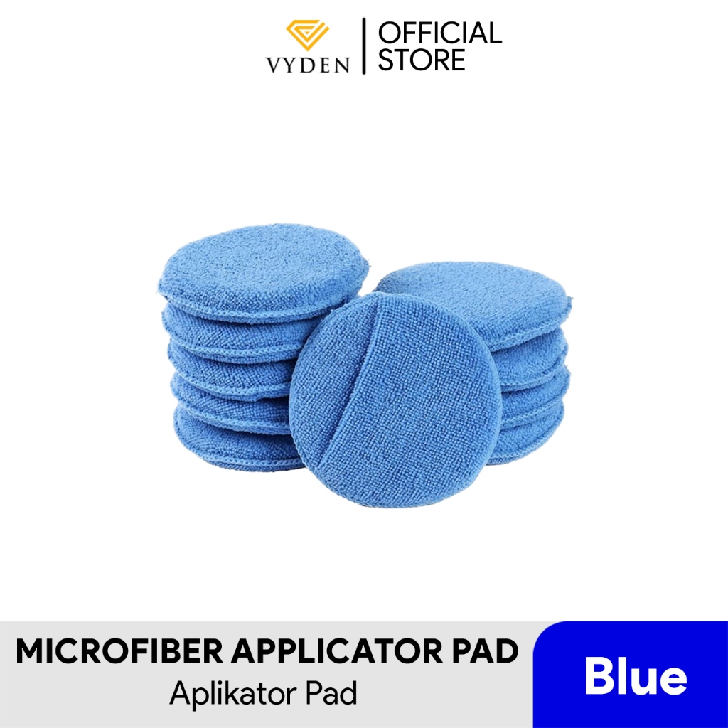 Jual VYDEN BLUE Microfiber Applicator Pad Halus Empuk Poles Mobil Motor