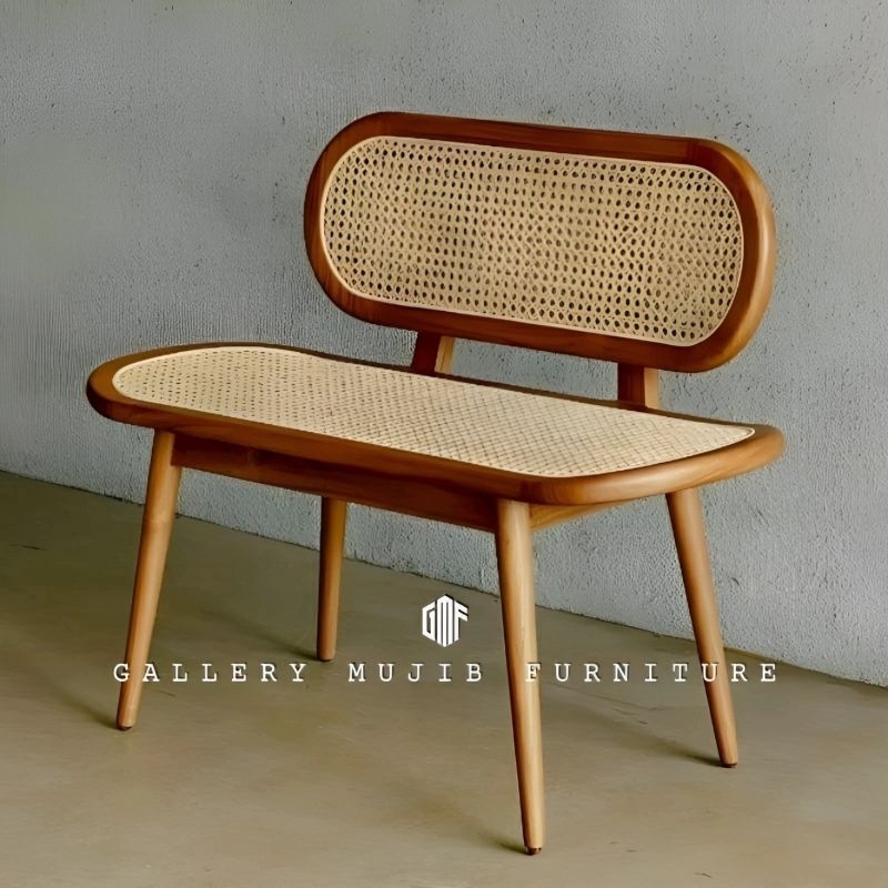 Jual Bench Rotan Minimalis Bangku kursi kayu Jati bench retro minimalis ...