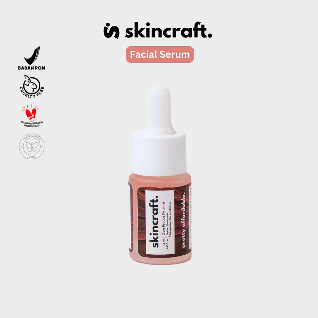 Jual Skincraft Glow Serum with Peptide Brightening + AntiAging All
