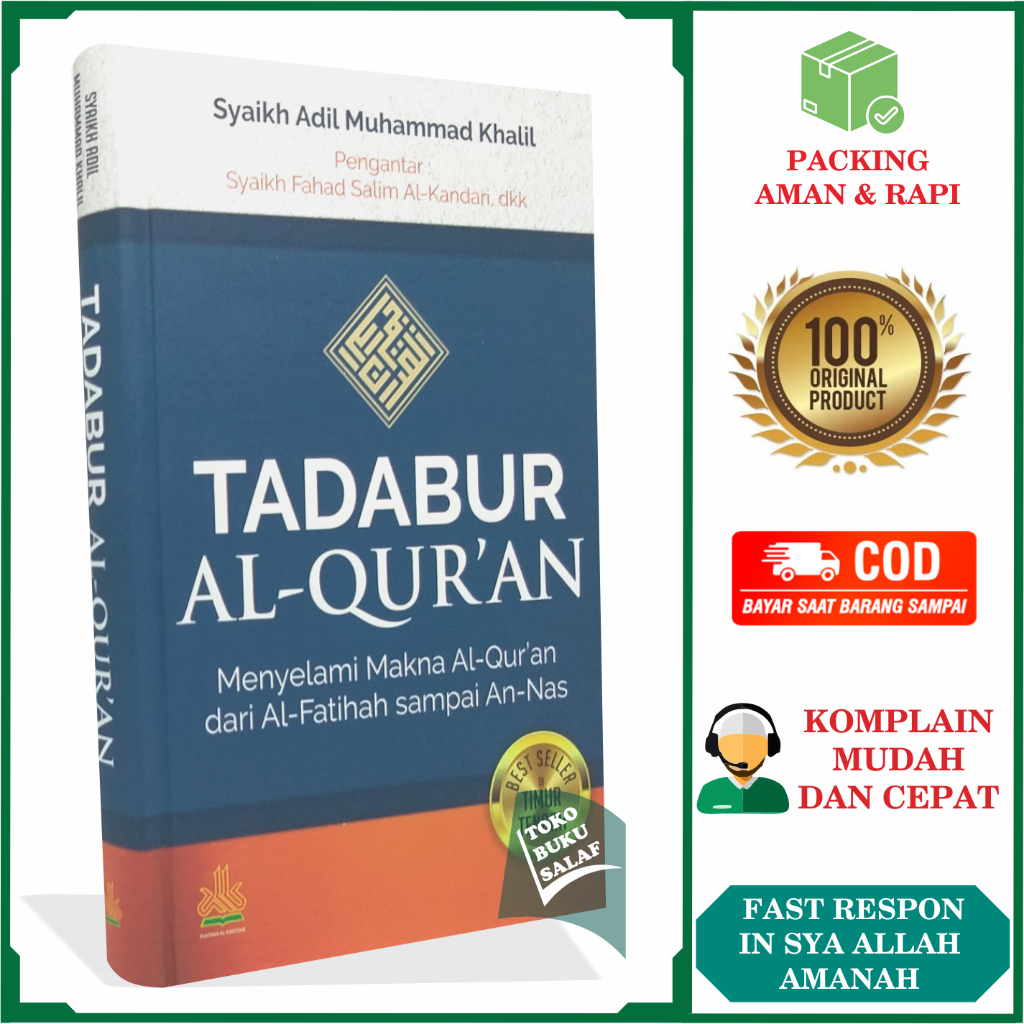 Jual Tadabur Al Quran ORIGINAL Karya Syaikh Adil Muhammad Khalil Tadabbur Al Quran Menyelami