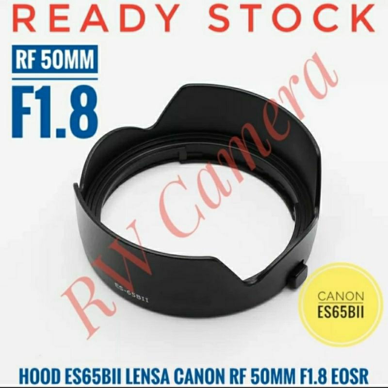 Jual ES65BII Hood Lensa Canon RF 50mm F1.8 RF50mm 50 mm EOS R RP R7 R8 ...