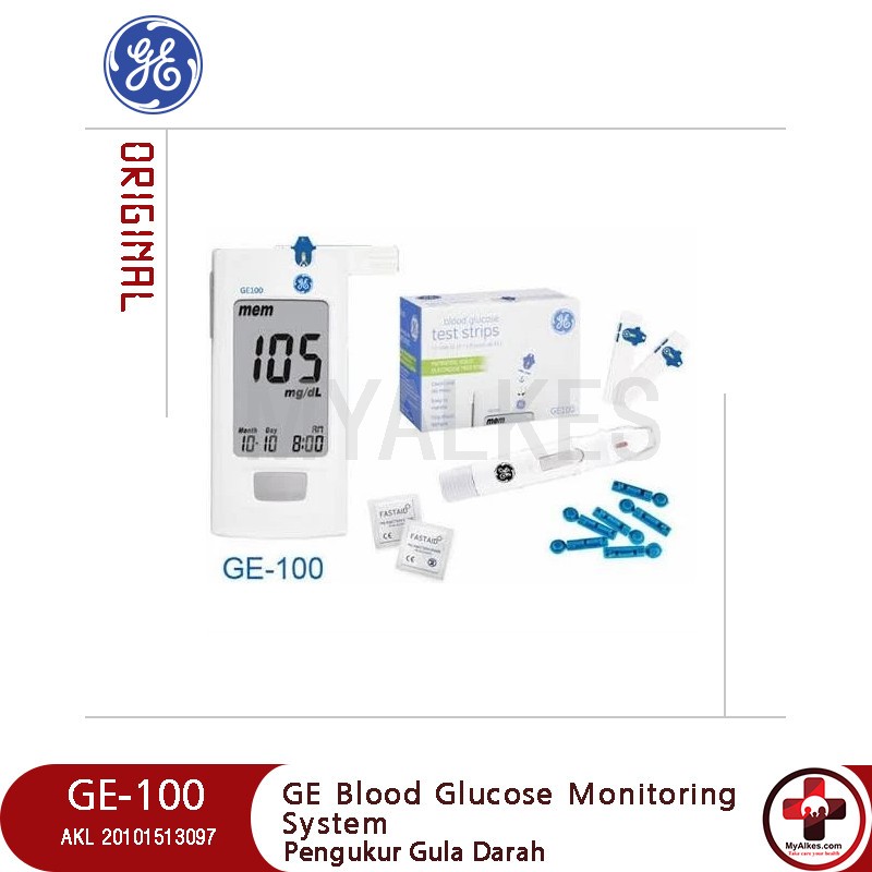 Jual GE100 Alat Cek Gula Darah / Blood Glucose Monitoring Shopee