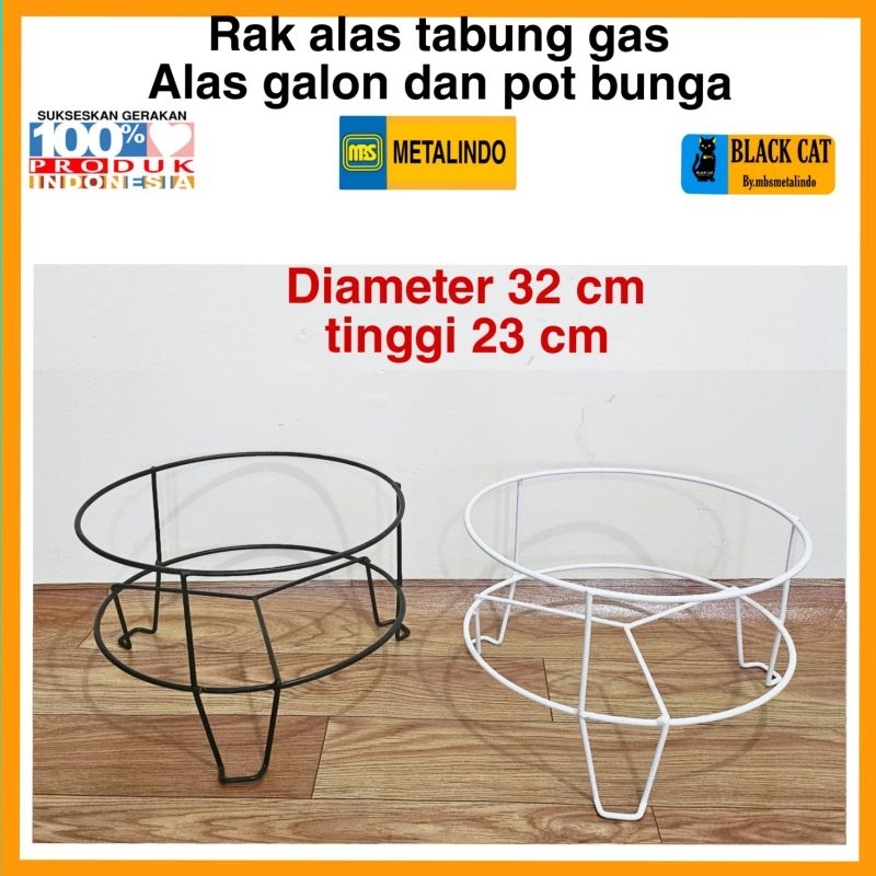 Jual Rak tabung gas alas roda tabung gas besi anti karat rak pot bunga ...