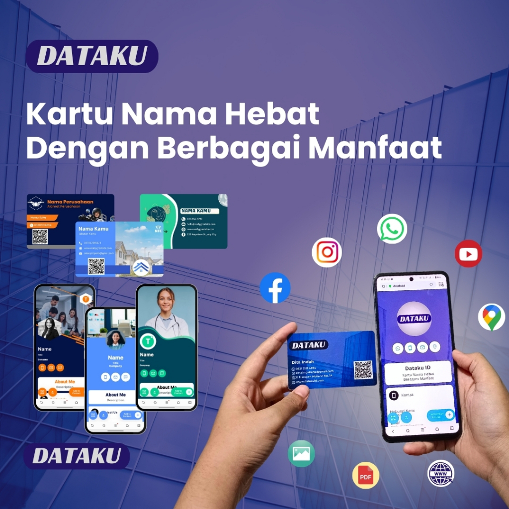 Jual Cetak Kartu Nama NFC Smart Card | Kartu Nama Digital Ekslusif ...