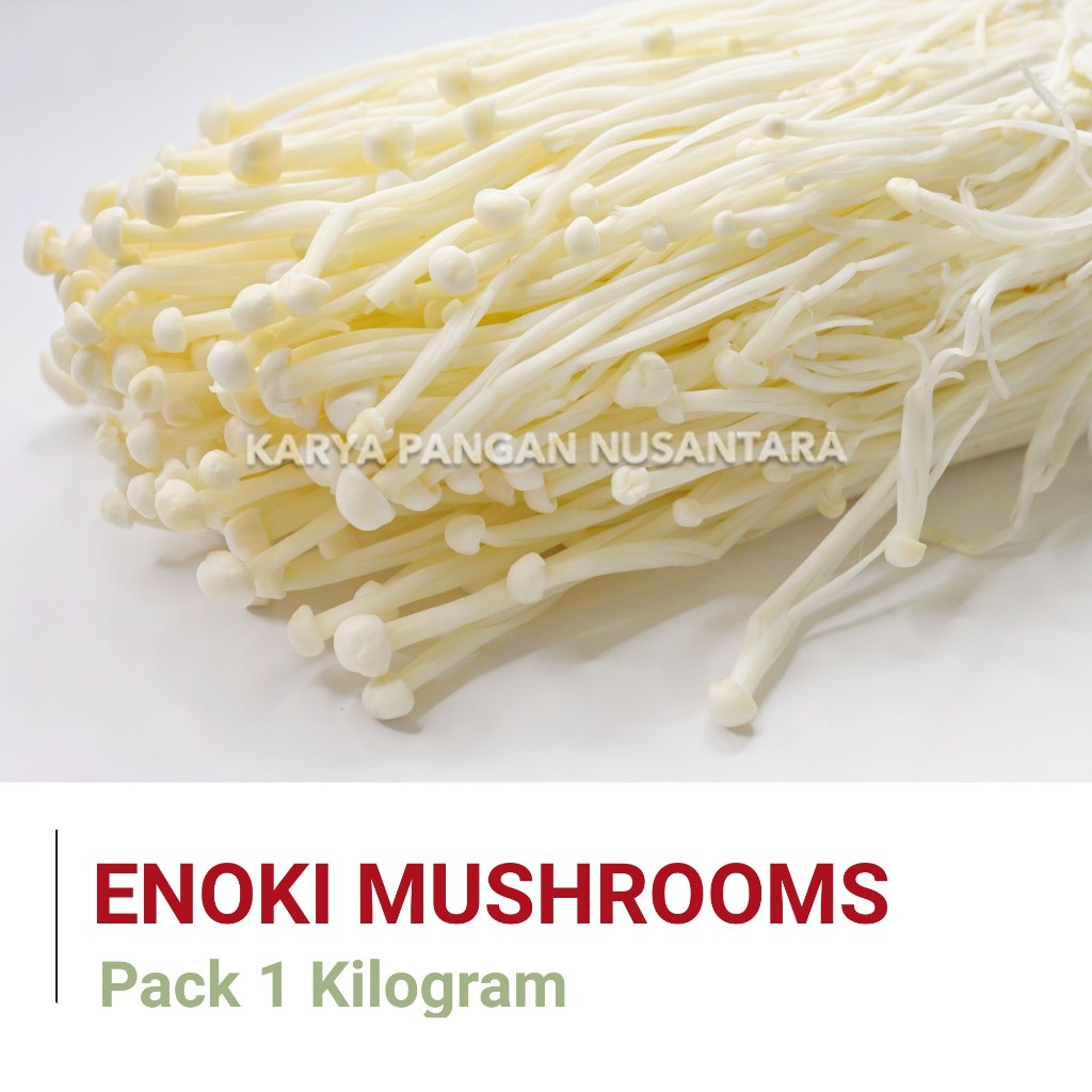 Jual Enoki Mushroom Frozen Vegetables Jamur Enoki Beku Sayur Pack 1 Kg