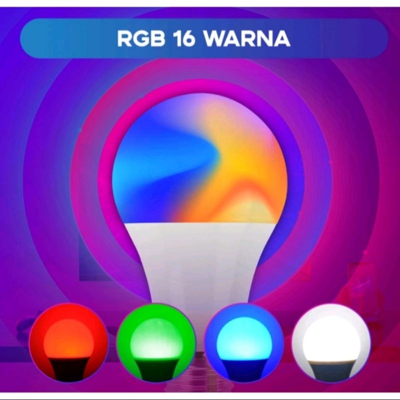 Jual Lampu LED RGB Bulb Remote Control Bohlam Lampu 16 Warna | Shopee ...