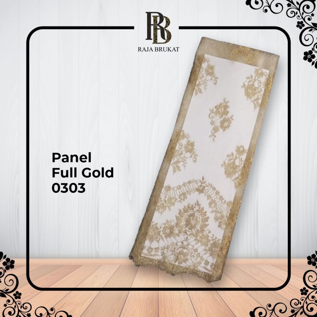 Jual Kain Panel Semi Prancis Full Gold 0303 - Grade A | Shopee Indonesia