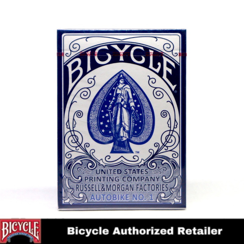 Jual Kartu Remi Bicycle Autobike No.1 Playing Cards Blue | Shopee Indonesia