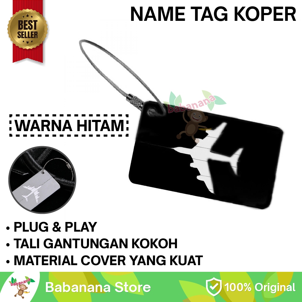 Jual Gantungan Kunci Koper Tas Name Tag Nama Id Tas Alumunium Luggage Shopee Indonesia