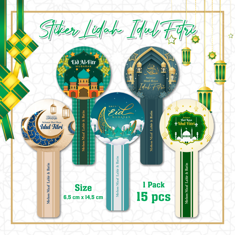 Jual (15 Pcs) STIKER LIDAH LEBARAN / Sticker Segel Toples Parcel ...