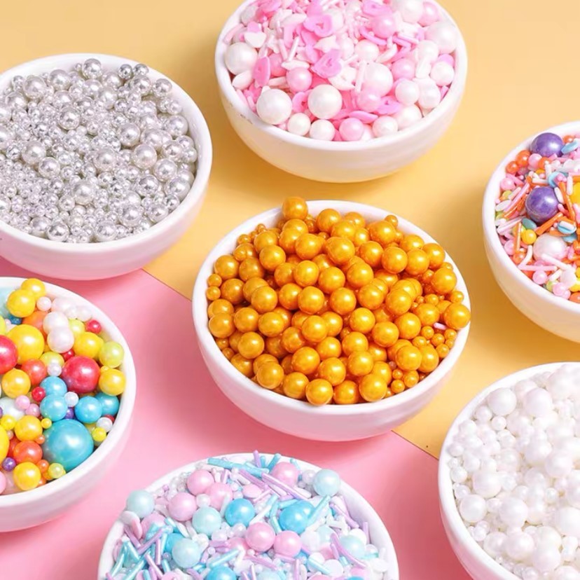 Jual Edible Sprinkle / Trimit Gula / Hiasan Kue Berbagai Jenis | Shopee ...