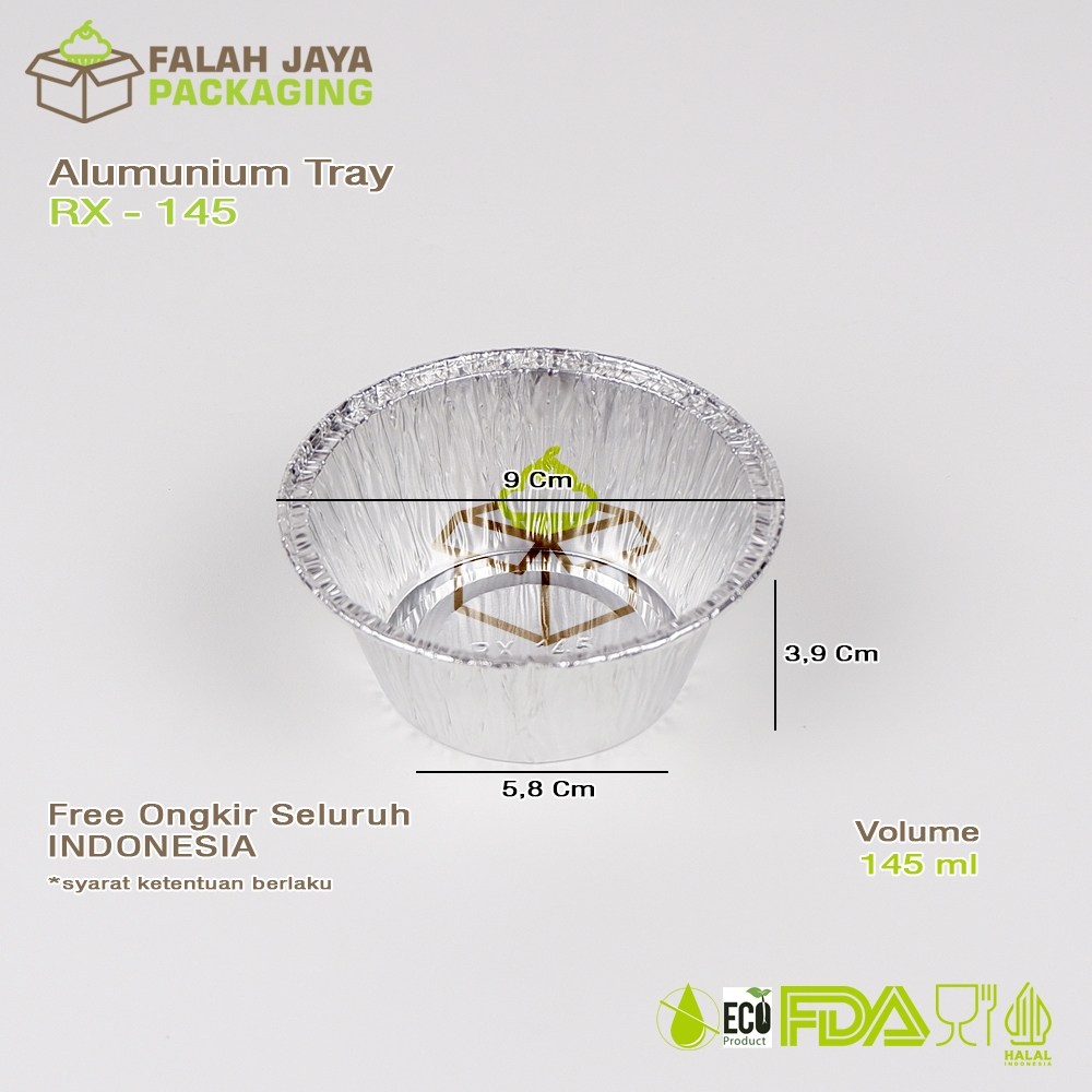 Jual ALUMUNIUM FOIL TRAY RX 145 / MACARONI SCHOTEL / ZUPPA SOUP ...