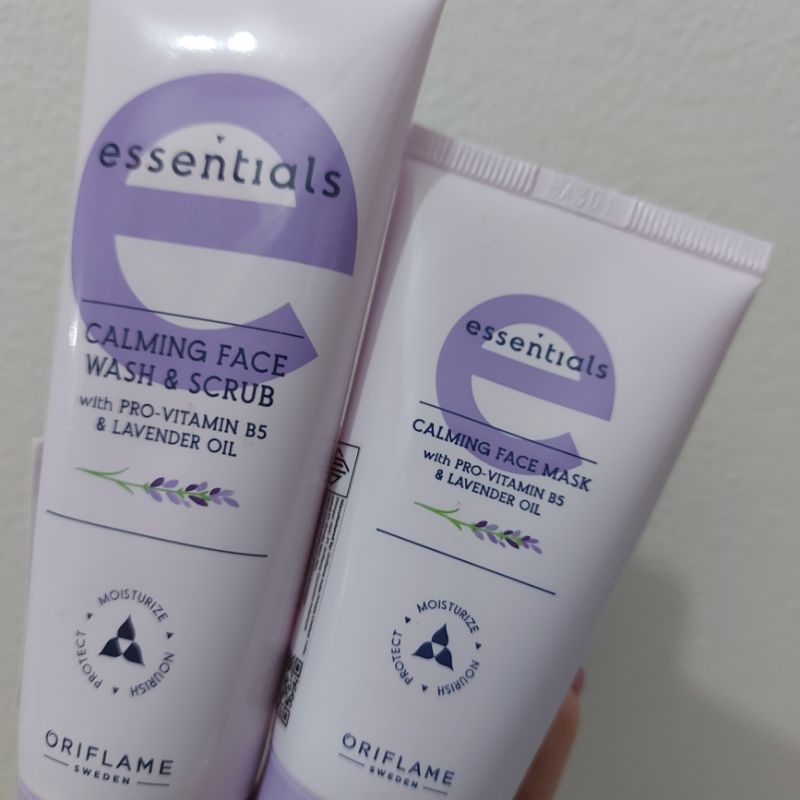 Jual Essentials Calming Face Wash & Scrub / Calming Face Mask with Pro ...