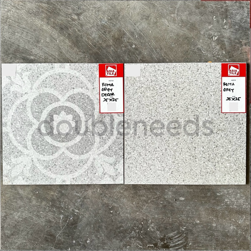 Jual KERAMIK LANTAI KAMAR MANDI ROMA 25x25 / KERAMIK LANTAI MOTIF BUNGA
