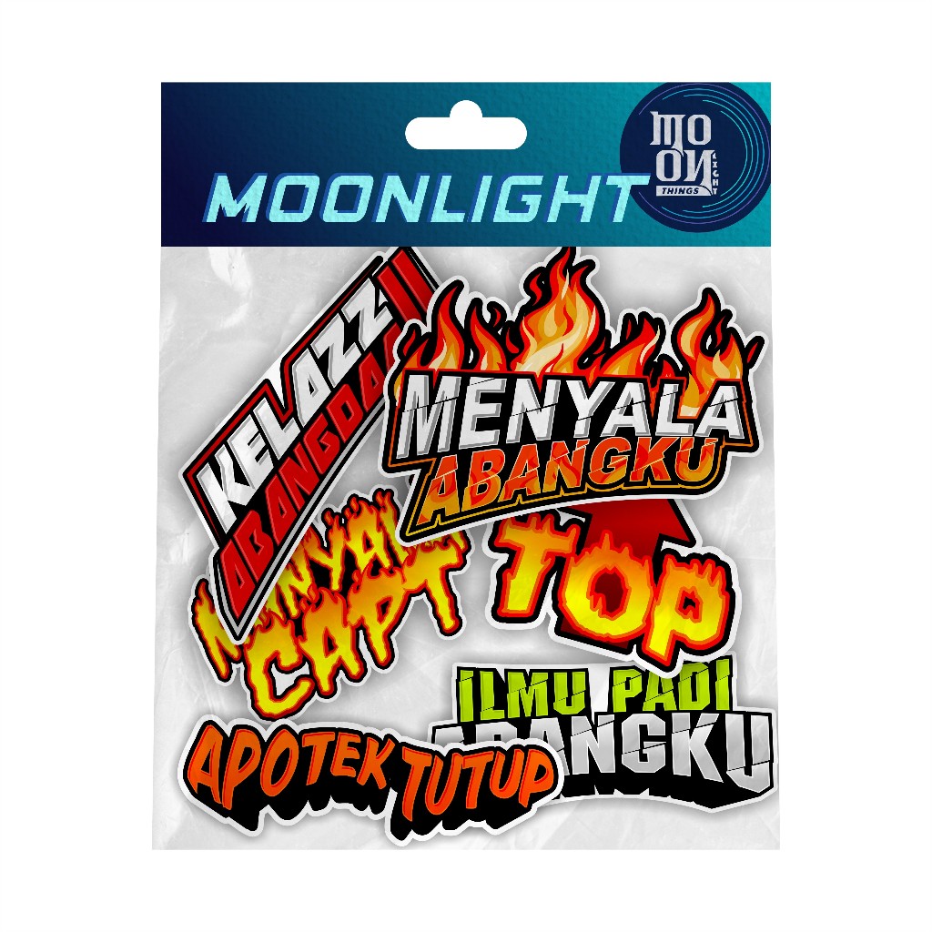 Jual STIKER PACK KATA-KATA VIRAL MENYALA ABANGKU - MOONLight | Shopee ...