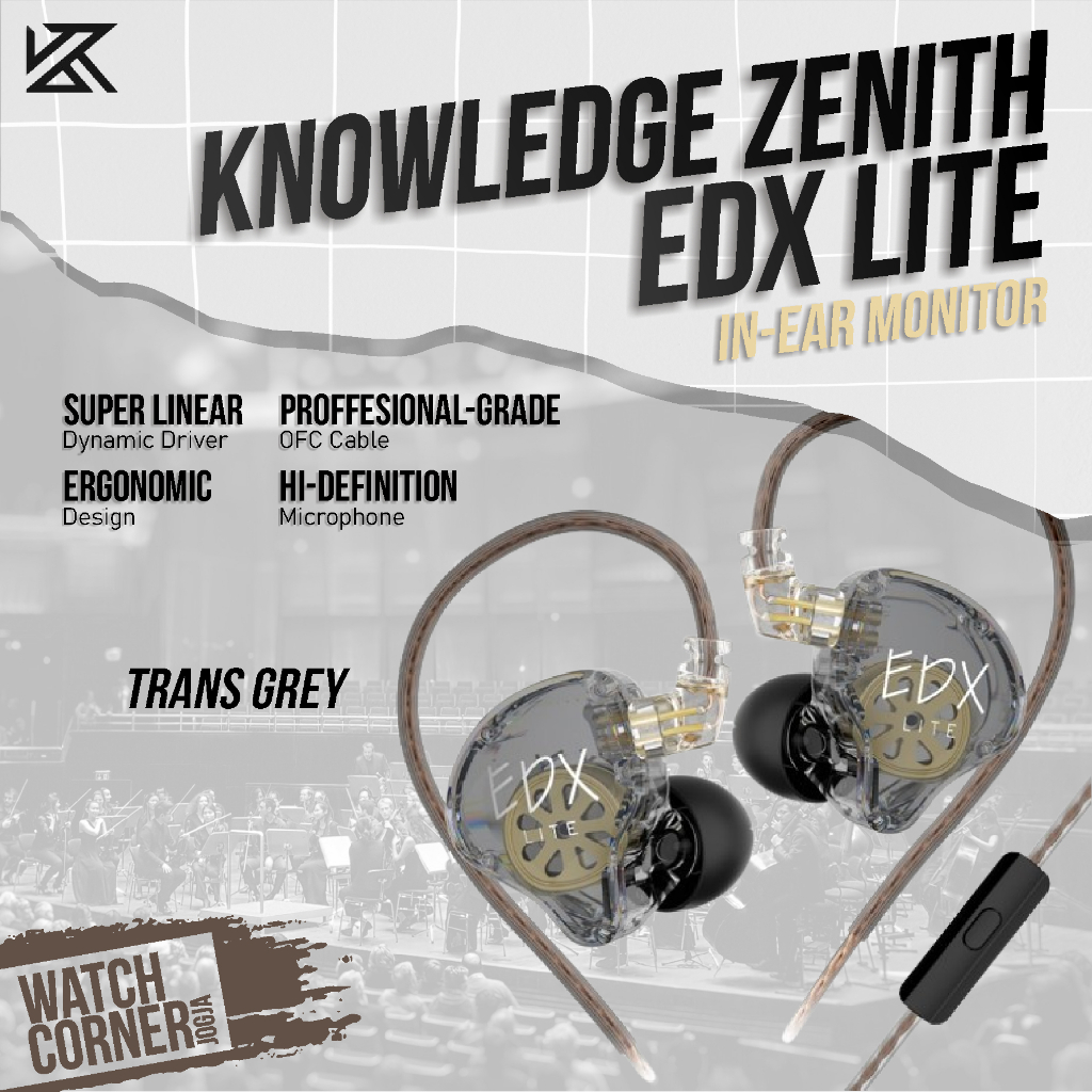 Jual Knowledge Zenith KZ EDX Lite In-Ear Monitor Earphone Single