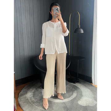 GLITTEN THE LABEL Pleats Pants BB Wavy Celana KULOT Plisket BB Wavy Celana Kulot Plisket BB
