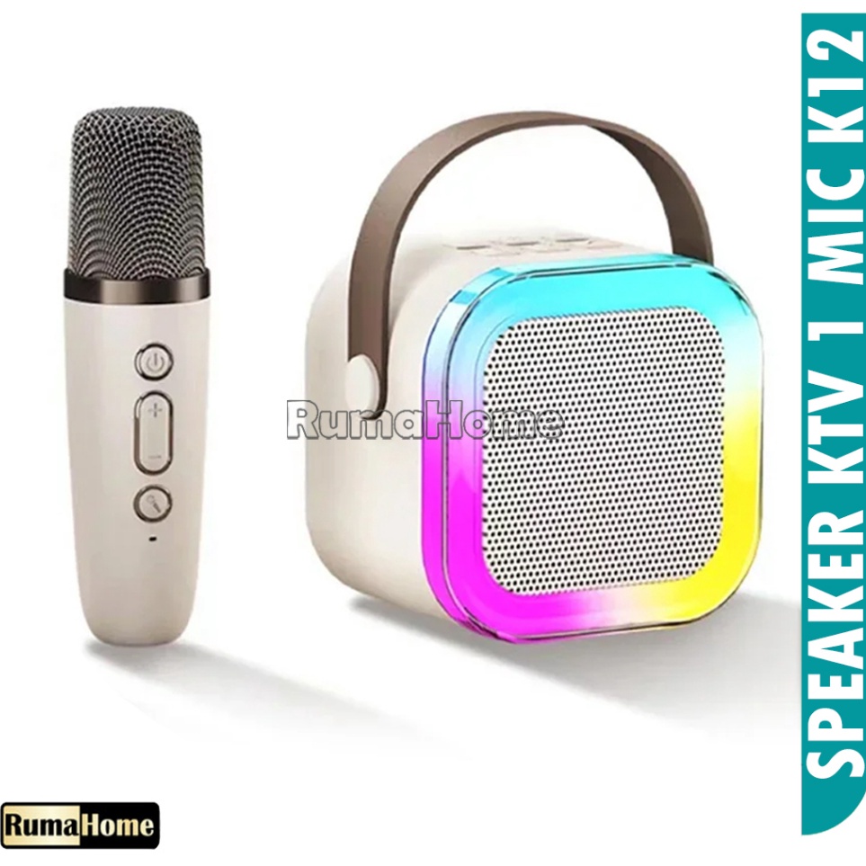 Jual Produk Karaoke Speaker Bluetooth 2 mic 1 set garansi 1 tahun Mini ...