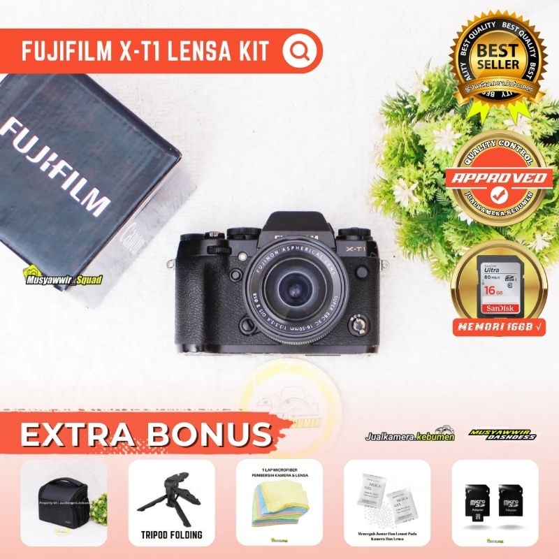 Jual [KAMERA MIRRORLESS] FUJIFILM XT1 BLACK MURAH NORMAL SIAP PAKAI