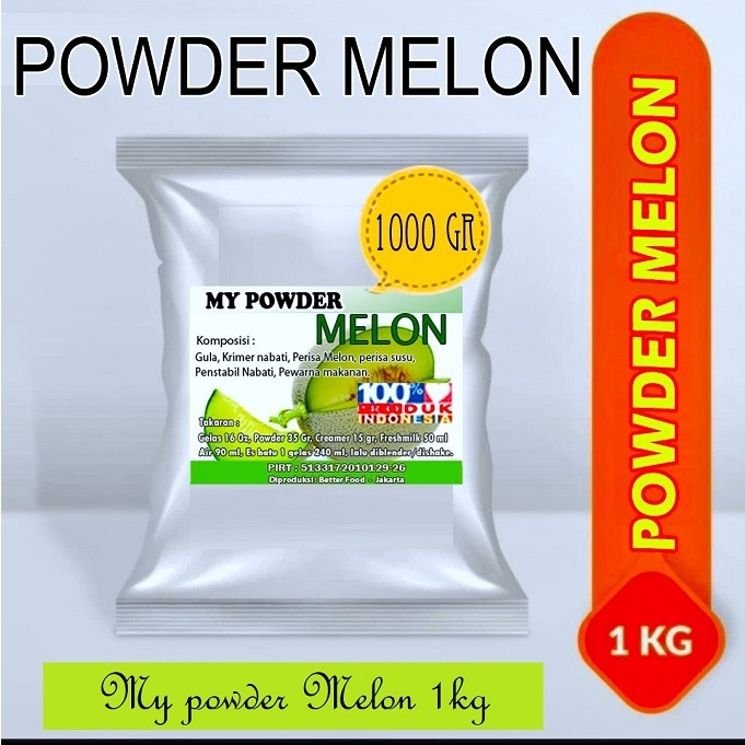 Jual Minuman Bubuk Rasa Melon -Powder Rasa Melon -1 Kg. | Shopee Indonesia