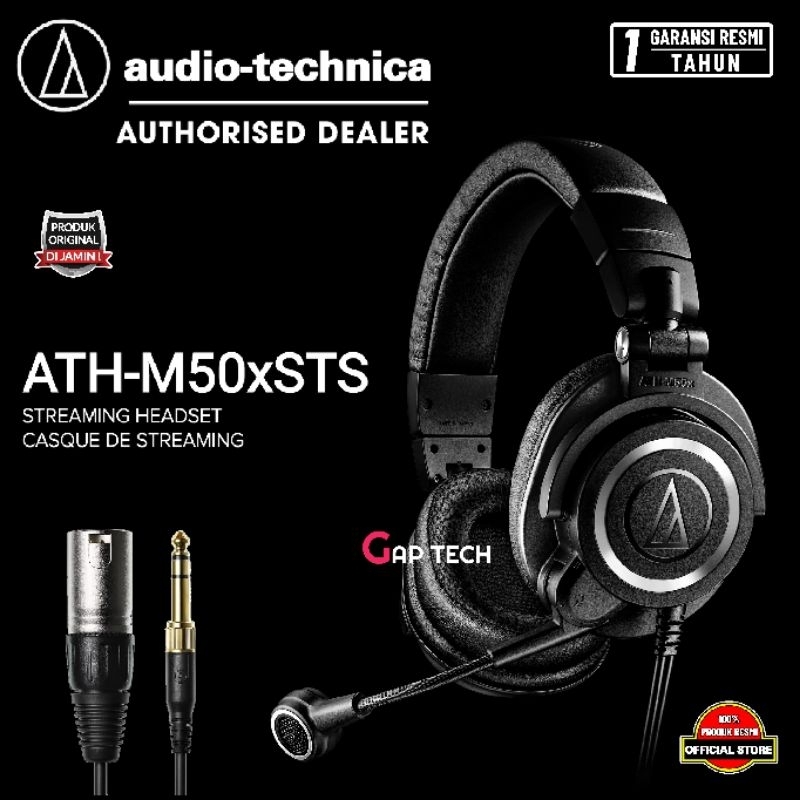 Jual Audio Technica ATH M50xSTS M50X STS XLR USB StreamSet