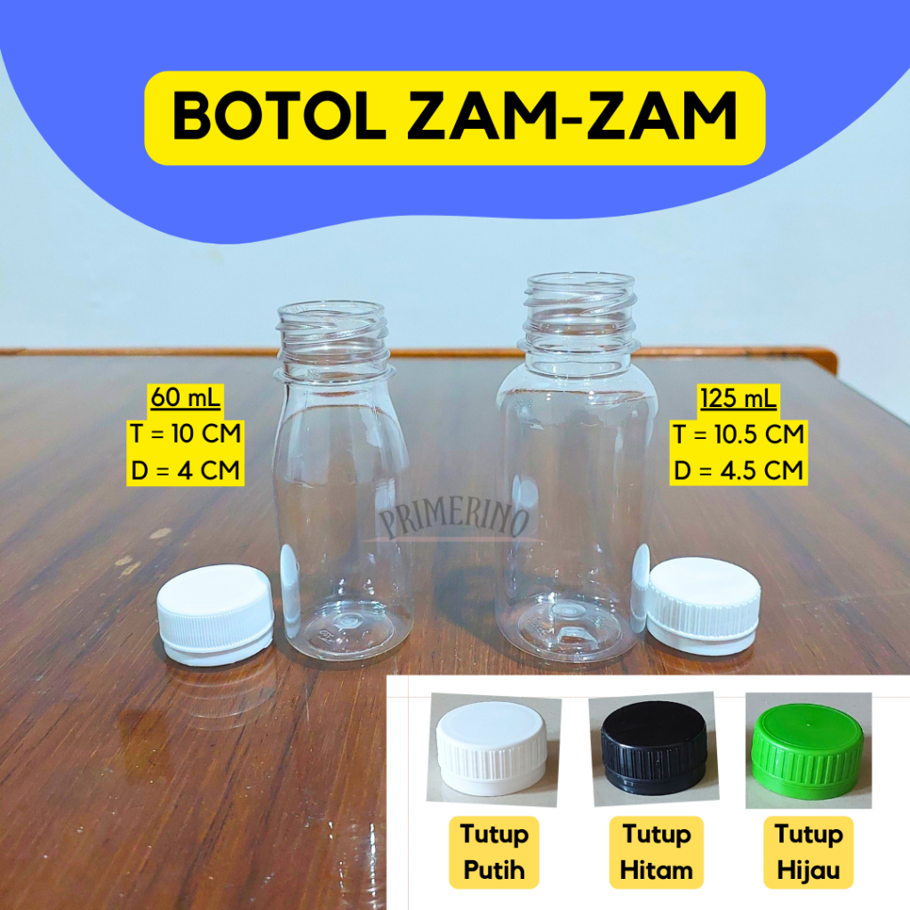 Jual Botol Zamzam 60 Ml 125 Ml Botol Kecil Botol Zam Zam Botol Zam Zam Botol Plastik 5694