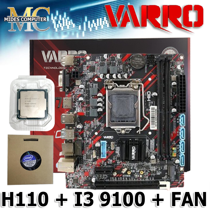 Mobo Mainboard H110 LGA 1151 DDR4 NVME VARRO NEW
