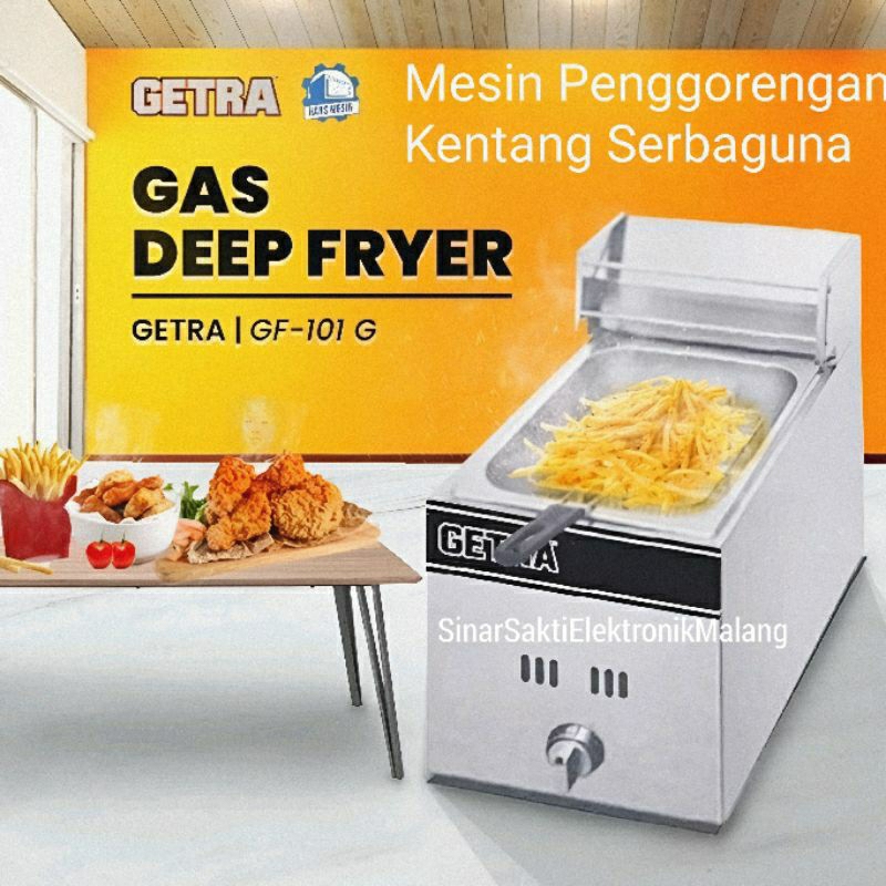 Jual Getra Gas Deep Fryer Mesin Penggorengan Gas Alat Goreng Kentang ...