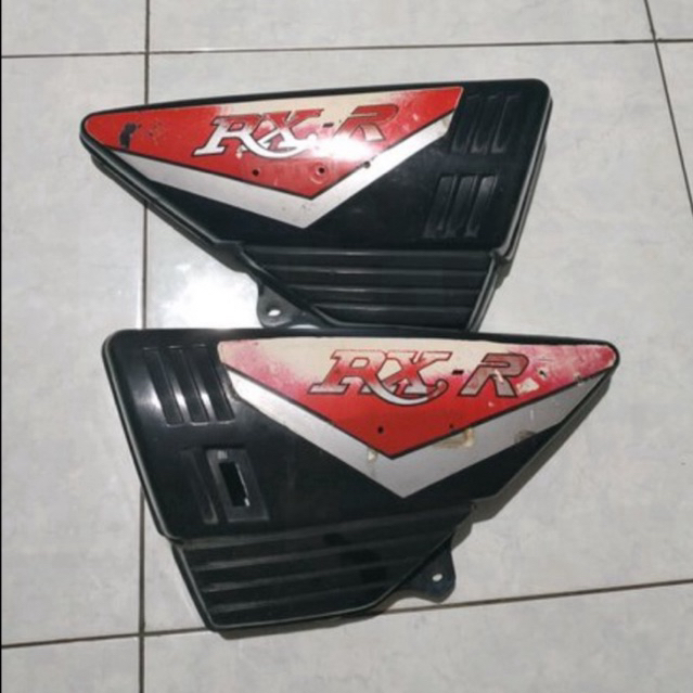 Jual Cover tepong Box Bok aki accu kanan kiri Hitam Yamaha Rx Spesial ...