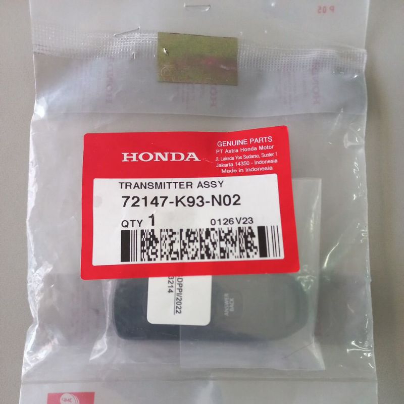 Jual TRANSMITTER ASSYREMOTE ALARMANTI MALINGANTI THEFT SCOOPYVARIO