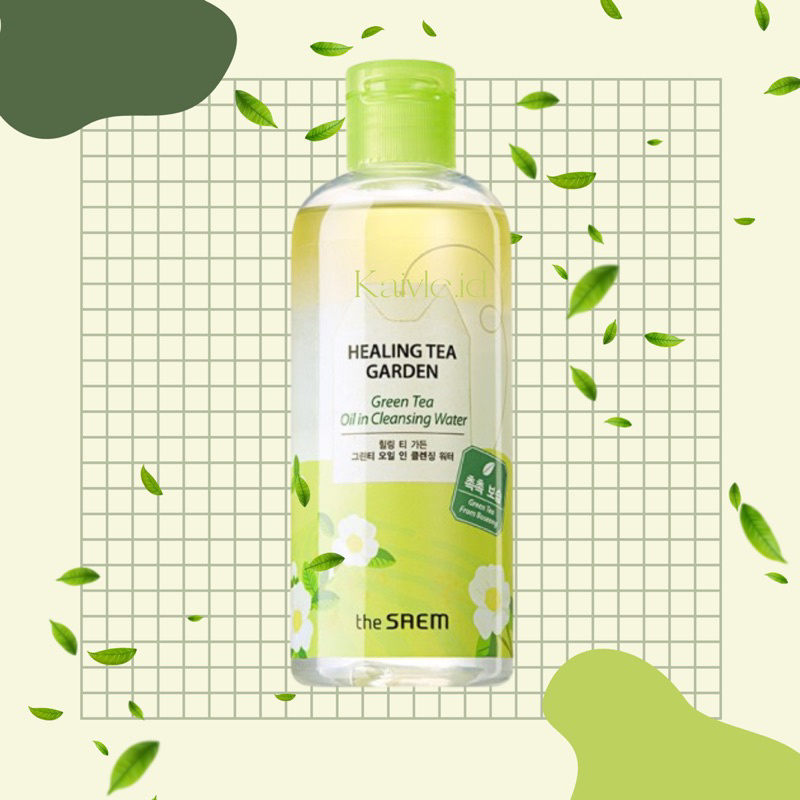 Jual The Saem Healing Tea Garden Green Tea Oil In Cleansing water 300ml